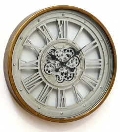 Reloj Pared Industrial circular 80x11 cm Doble Marco