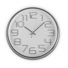 Reloj Cocina Plata 30 cms