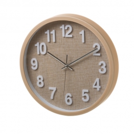 Reloj Pared Plástico Natural 30x30x4,30