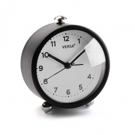 Reloj Despertador Negro 11,3x5,7x9,8 cm