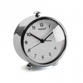 Reloj Despertador Cromado 11,3x5,7x9,8cm