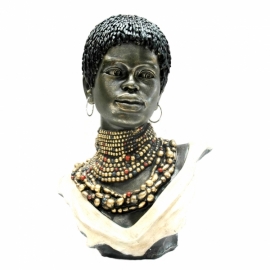 Busto Africana 26x18x37cm