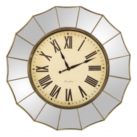 Reloj Pared Resina Oro C/Marco 60x4,5cm