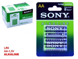 Pila Alkalina Sony LR6 Blister 4