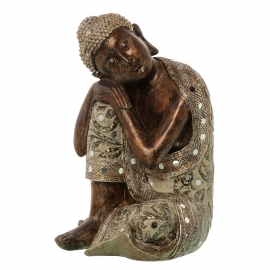 Figura Buda Resina 25x25x37cm