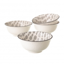 Bowl Pinna Grey Gris Porcelana 16,3x7,3