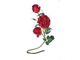 Rosa Roja 3 Flores 20x20x8,5cm.