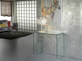Consola Glass Transparente 90cms