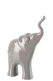 Elefante Porcelana Gris M 27 cms alto