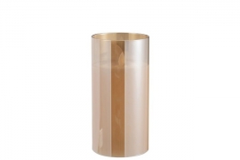 Lámpara Led Brillante Cristal Oro10x20cm