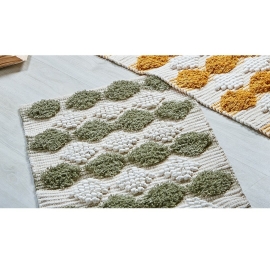Alfombra Crochet Cenefa Verde 55x90cm