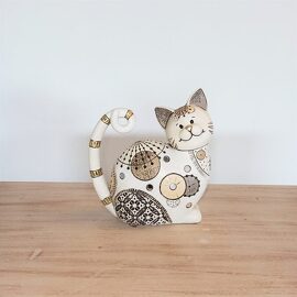Figura decorativa gato 7x16x18 cm