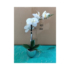Maceta Orquídea Blanca 40cm