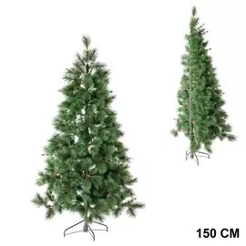 Medio árbol de navidad ramas de aguja ignífugo