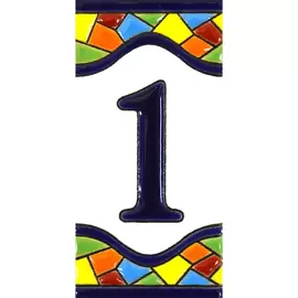 Número Trencadís Azulejo Grande 5,5x11 cm