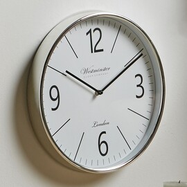 Reloj de Pared Westminster Plata